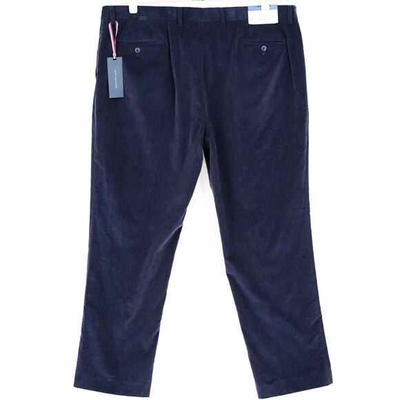 Tommy Hilfiger Men's Solid Navy Corduroy Cotton Modern-Fit Pants Size 40x32 - Picture 3 of 5